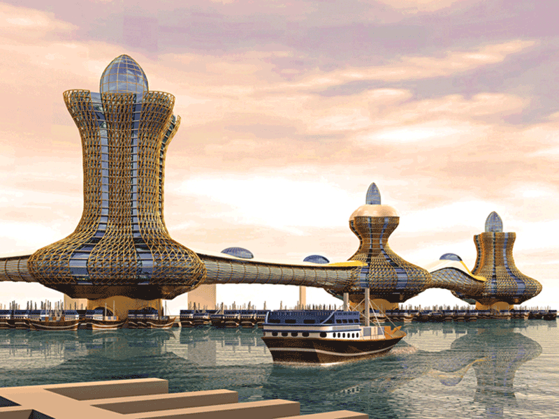 Maybe it would have looked something like Dubai's Aladdin City you see here via covetedition.com